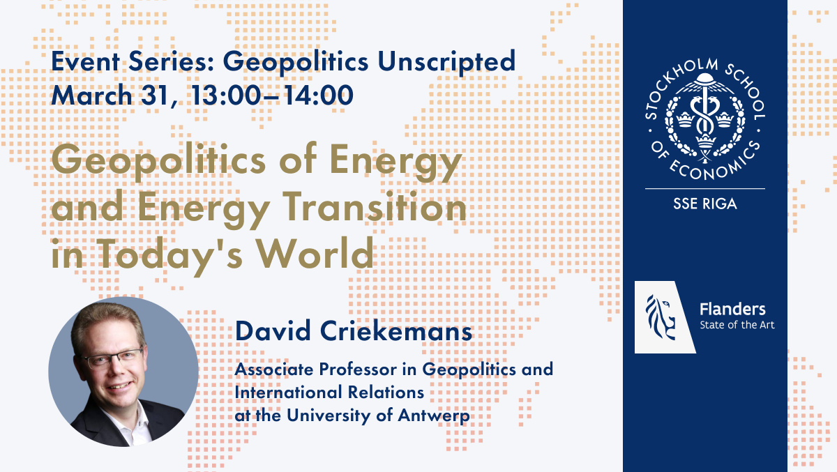 Dr. David Criekeman on Geopolitics of Energy 